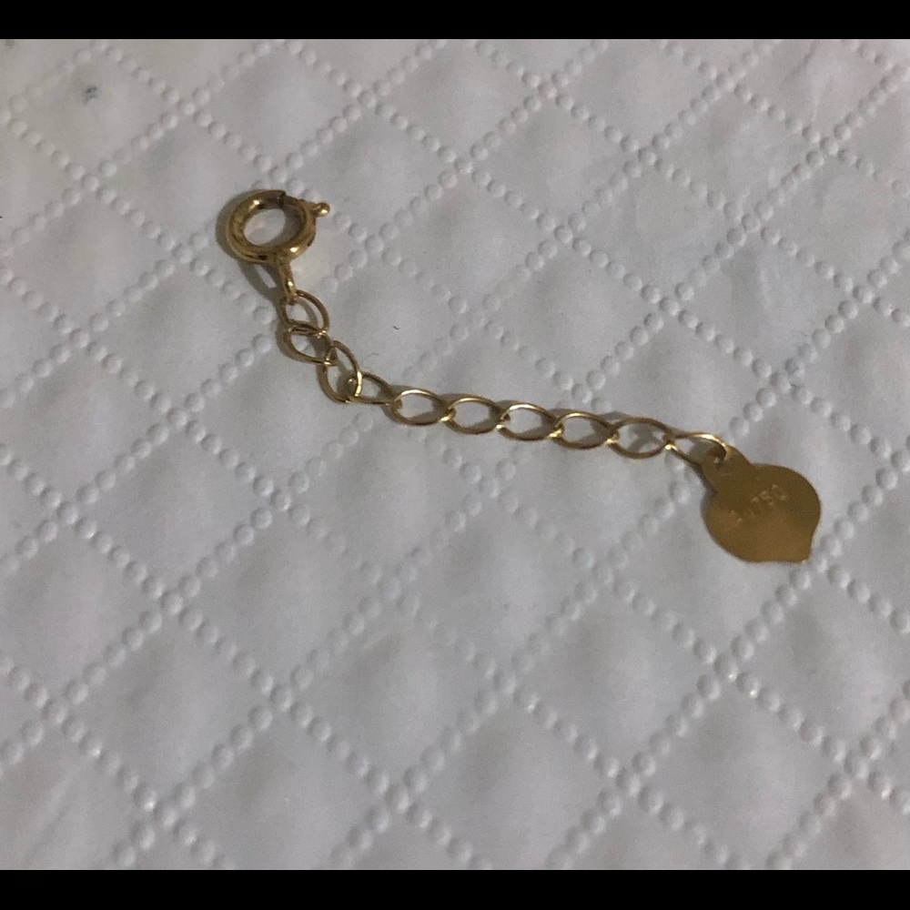 Solid 18K Gold Extension Chain For Necklace Or Bracelet 3cm